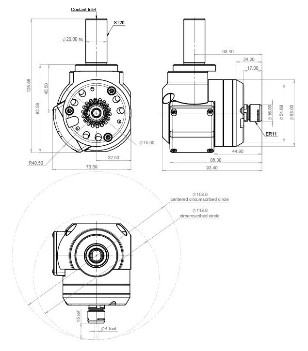 SPEED Jet technical drawing