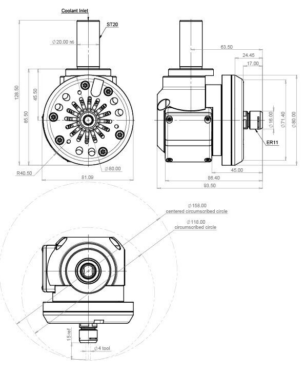 POWER Jet technical drawing